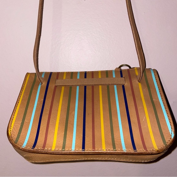 Madewell Tan The Simple Pouch Belt Bag Rainbow Stripe Edition - Picture 8 of 16